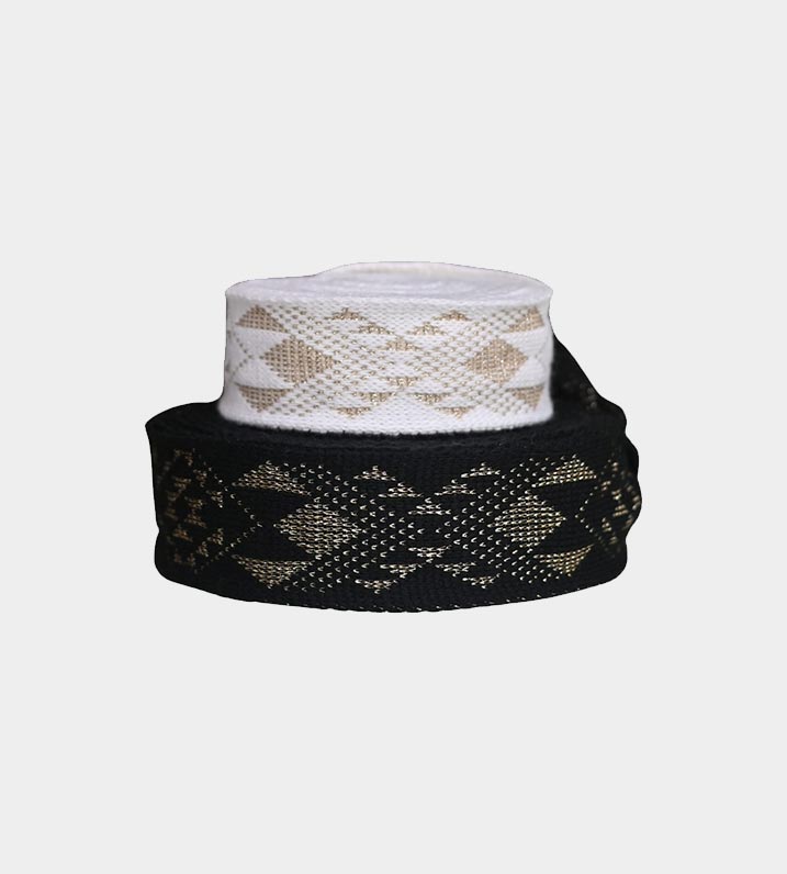 Tāniko 1 Korowai Band 6.5cm (Lurex) - 5 Metre Roll